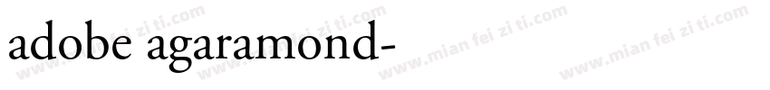 adobe agaramond字体转换
